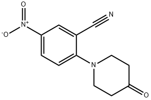 5-nitro-2-(4-oxopiperidin-1-yl)benzonitrile Structure