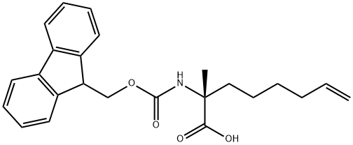 (R)-N-FMoc-2-(5'-펜테닐)알라닌 구조식 이미지