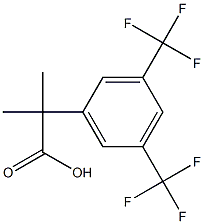 2-(3,5-비스(트리플루오로메틸)페닐)-2-메틸프로판산 구조식 이미지