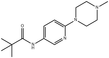 N-(6-(4-메틸피페라진-1-일)피리딘-3-일)피발라미드 구조식 이미지