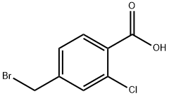 Benzoic acid, 4-(broMoMethyl)-2-chloro- Structure