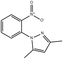 Pyrazole, 3,5-dimethyl-1-(o-nitrophenyl)- (6CI,7CI,8CI) Structure