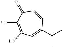 2,4,6-Cycloheptatrien-1-one, 2,3-dihydroxy-5-(1-Methylethyl)- Structure