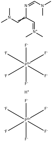 N-[3-(DiMethylaMino)-2-[[(diMethylaMino)Methylene]aMino]allylidene]-N-MethylMethanaMiniuM수소헥사플루오로포스페이트 구조식 이미지