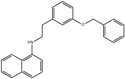 N-(3-(벤질옥시)페네틸)나프탈렌-1-아민 구조식 이미지