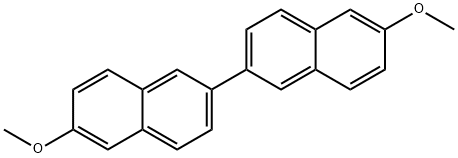 6,6'-DiMethoxy-2,2'-binaphthalene Structure