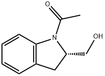 Ethanone, 1-[(2S)-2,3-dihydro-2-(hydroxyMethyl)-1H-indol-1-yl]- 구조식 이미지