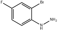 (2-bromo-4-fluorophenyl)hydrazine Structure