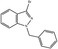 1-벤질-3-브로모-1H-인다졸 구조식 이미지