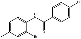 N-(2-bromo-4-methylphenyl)-4-chlorobenzamide Structure