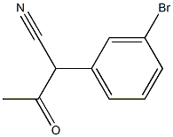 2-(3-BroMophenyl)-3-oxobutanenitrile Structure