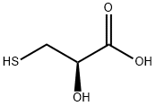 L-3-Mercaptolactic acid 구조식 이미지