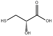 (2S)-2-Hydroxy-3-mercapto-propanoic acid 구조식 이미지