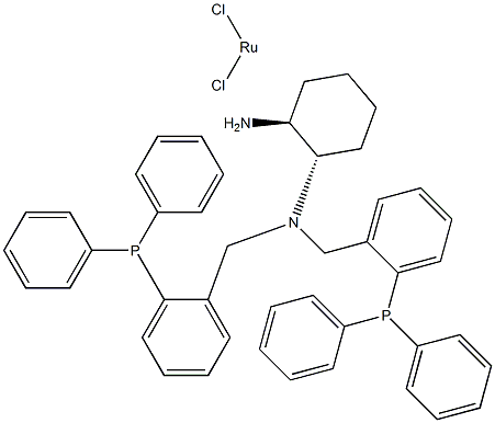 Dichloro{(1S,2S)-N,N-bis[2-(diphenylphosphino)benzyl]cyclohexane-1,2-diamine}ruthenium(II), min. 97% Structure