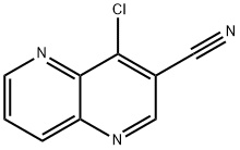 4-클로로-1,5-나프티리딘-3-카르보니트릴 구조식 이미지