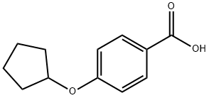 4-(Cyclopentyloxy)-benzoic acid Structure