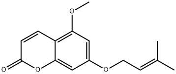 5-Methoxy-7-[(3-methyl-2-buten-1-yl)oxy]-2H-1-benzopyran-2-one 구조식 이미지