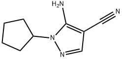 5-AMino-1-cyclopentyl-1H-pyrazole-4-carbonitrile Structure