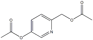 6-(아세톡시메틸)피리딘-3-일아세테이트 구조식 이미지