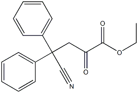 에틸4-시아노-2-옥소-4,4-디페닐부타노에이트 구조식 이미지