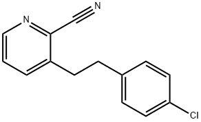 3-(p-Chlorophenethyl)picolinonitrile Structure