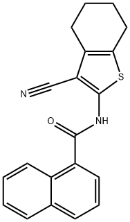 N-(3-Cyano-4,5,6,7-tetrahydrobenzo[b]thienyl-2-yl)-1-naphthalenecarboxamide Structure