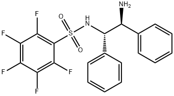 N-[(1S,2S)-2-aMino-1,2-diphenylethyl]-2,3,4,5,6-pentafluoro-BenzenesulfonaMide Structure