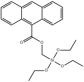 (Triethoxysilyl)Methyl anthracene-9-carboxylate 구조식 이미지