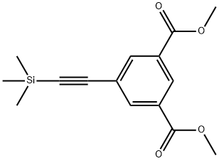 1,3-Benzenedicarboxylic acid, 5-[2-(triMethylsilyl)ethynyl]-, 1,3-diMethyl ester 구조식 이미지