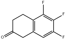 5,6,7-트리플루오로-3,4-디하이드로-1H-나프탈렌-2-온 구조식 이미지