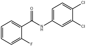 N-(3,4-dichlorophenyl)-2-fluorobenzamide Structure