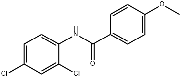 N-(2,4-디클로로페닐)-4-메톡시벤즈아미드 구조식 이미지