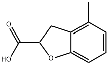 4-Methyl-2,3-dihydrobenzofuran-2-carboxylic acid Structure