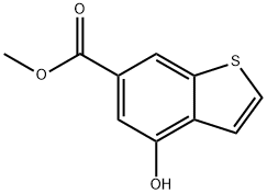 Methyl 4-Hydroxy-1-benzothiophene-6-carboxylate Structure