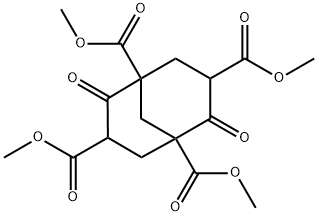 (1R,3S,5R)-tetraMethyl 2,6-dioxobicyclo[3.3.1]nonane-1,3,5,7-tetracarboxylate Structure
