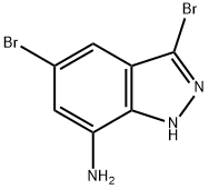 3,5-DibroMo-1H-인다졸-7-아민 구조식 이미지