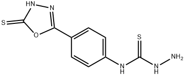 4-(4-(5-메르캅토-1,3,4-옥사디아졸-2-일)페닐)티오오스미카르바지드 구조식 이미지