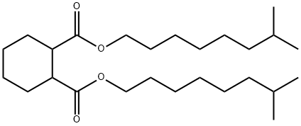 1,2-비스(7-메틸옥틸)사이클로헥실-1,2-디카르복실레이트 구조식 이미지