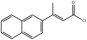 2-Butenoyl chloride, 3-(2-naphthalenyl)-, (2E)- Structure