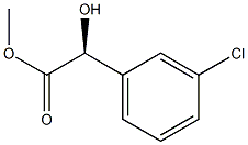 (S)-Methyl 2-(3-chlorophenyl)-2-hydroxyacetate Structure