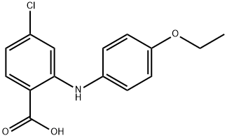 Benzoic acid, 4-chloro-2-[(4-ethoxyphenyl)aMino]- 구조식 이미지