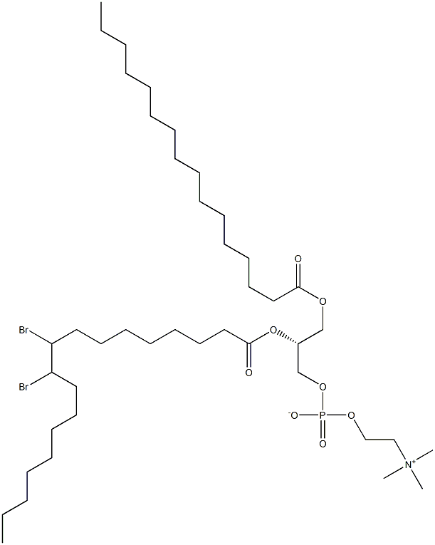1-palMitoyl-2-(9,10-dibroMo)stearoyl-sn-glycero-3-phosphocholine Structure