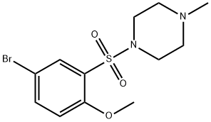 1-((5-broMo-2-Methoxyphenyl)sulfonyl)-4-Methylpiperazine Structure