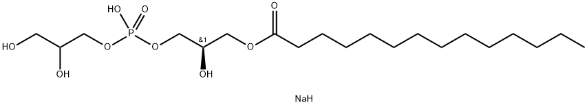 1-Myristoyl-2-hydroxy-sn-glycero-3-phospho-(1'-rac-glycerol)(sodiuM염) 구조식 이미지
