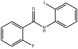 2-Fluoro-N-(2-iodophenyl)benzaMide, 97% 구조식 이미지