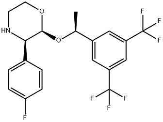 (2S,3R)-2-((S)-1-(3,5-bis(trifluoroMethyl)phenyl)ethoxy)-3-(4-fluorophenyl)Morpholine Structure