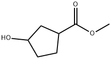 Methyl 3-Hydroxycyclopentanecarboxylate 구조식 이미지