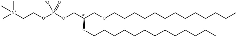 1,2-디-O-트리데실-sn-글리세로-3-포스포콜린 구조식 이미지