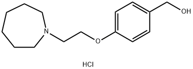 BenzeneMethanol, 4-[2-(hexahydro-1H-azepin-1-yl)ethoxy]- (hydrochloride) Structure