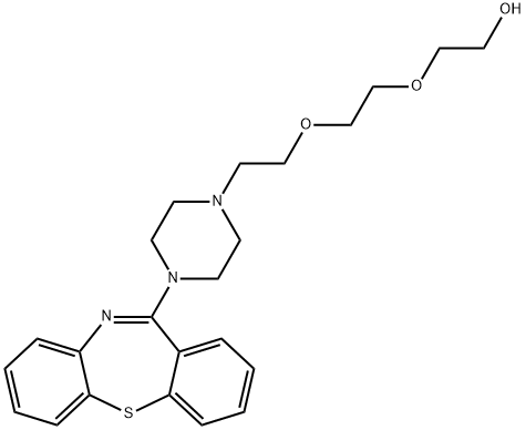 2-(2-(2-(4-(Dibenzo[b,f][1,4]thiazepin-11-yl)piperazin-1-yl)ethoxy)ethoxy)ethanol dihydrochloride 구조식 이미지